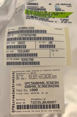 SPC560B40L3C6E0X p1